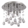 Ideal Lux - LED Kristalna plafonjera MOONLIGHT 5xG9/3W/230V pr. 26 cm sjajni krom