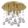 Ideal Lux - LED Kristalna plafonjera MOONLIGHT 5xG9/3W/230V pr. 26 cm zlatna