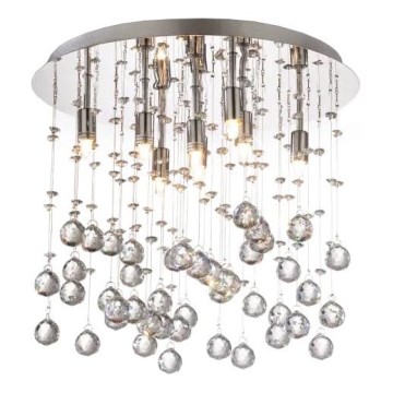 Ideal Lux - LED Kristalna plafonjera MOONLIGHT 8xG9/3W/230V pr. 40 cm sjajni krom