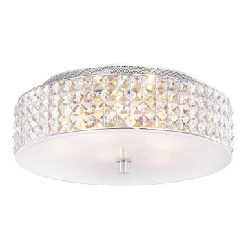 Ideal Lux - LED Kristalna plafonjera ROMA 6xG9/3W/230V pr. 40 cm sjajni krom