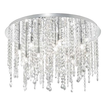 Ideal Lux - LED Kristalna plafonjera ROYAL 12xG9/3W/230V pr. 60 cm sjajni krom