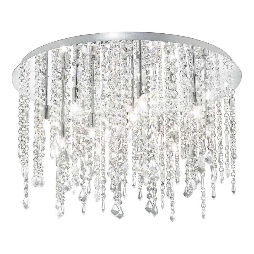 Ideal Lux - LED Kristalna plafonjera ROYAL 12xG9/3W/230V pr. 60 cm sjajni krom
