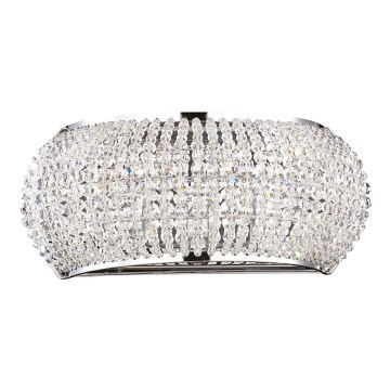 Ideal Lux - LED Kristalna zidna lampa PASHA 3xG9/3W/230V sjajni krom