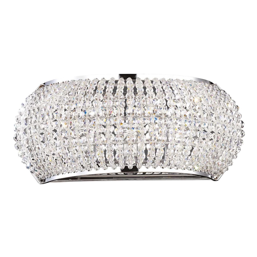 Ideal Lux - LED Kristalna zidna lampa PASHA 3xG9/3W/230V sjajni krom