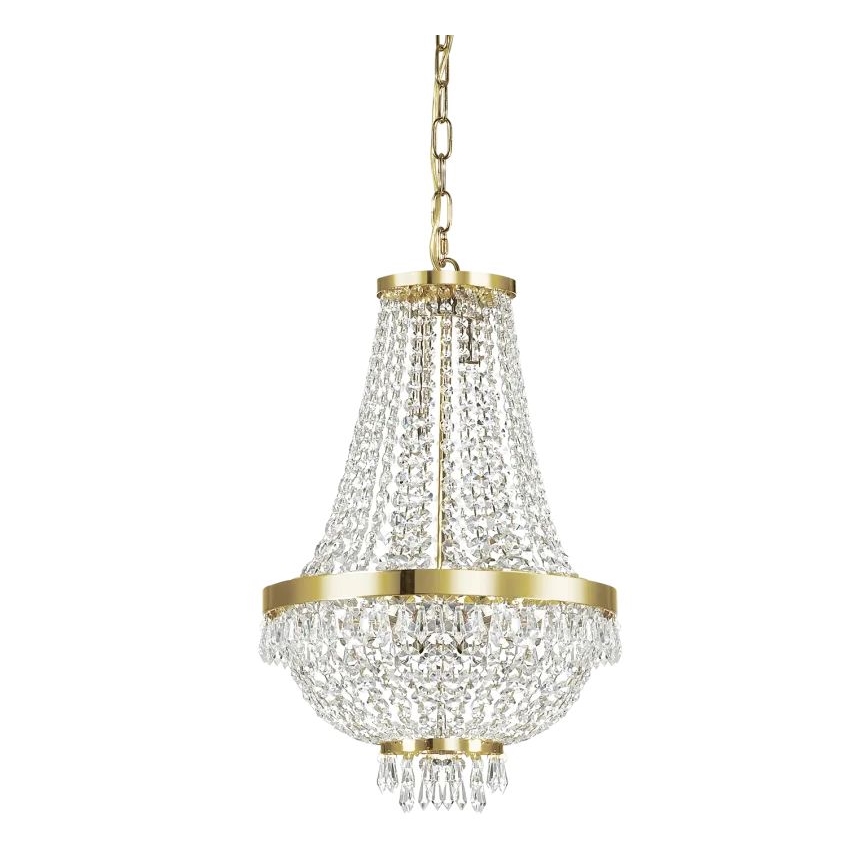 Ideal Lux - LED Kristalni luster na lancu CAESAR 6xG9/3W/230V pr. 38 cm zlatna
