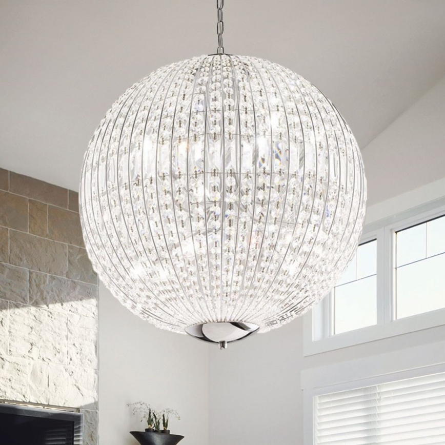 Ideal Lux - LED Kristalni luster na lancu LUXOR 12xG9/3W/230V pr. 60 cm prozirna
