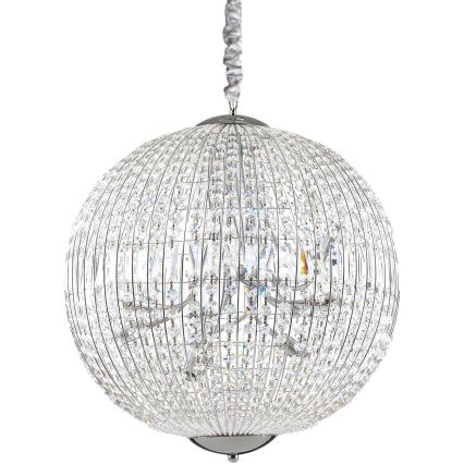 Ideal Lux - LED Kristalni luster na lancu LUXOR 12xG9/3W/230V pr. 60 cm prozirna