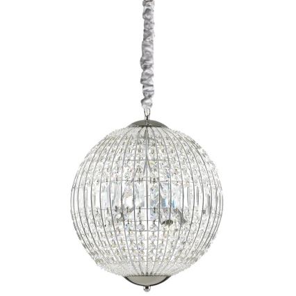 Ideal Lux - LED Kristalni luster na lancu LUXOR 6xG9/3W/230V pr. 40 cm prozirna