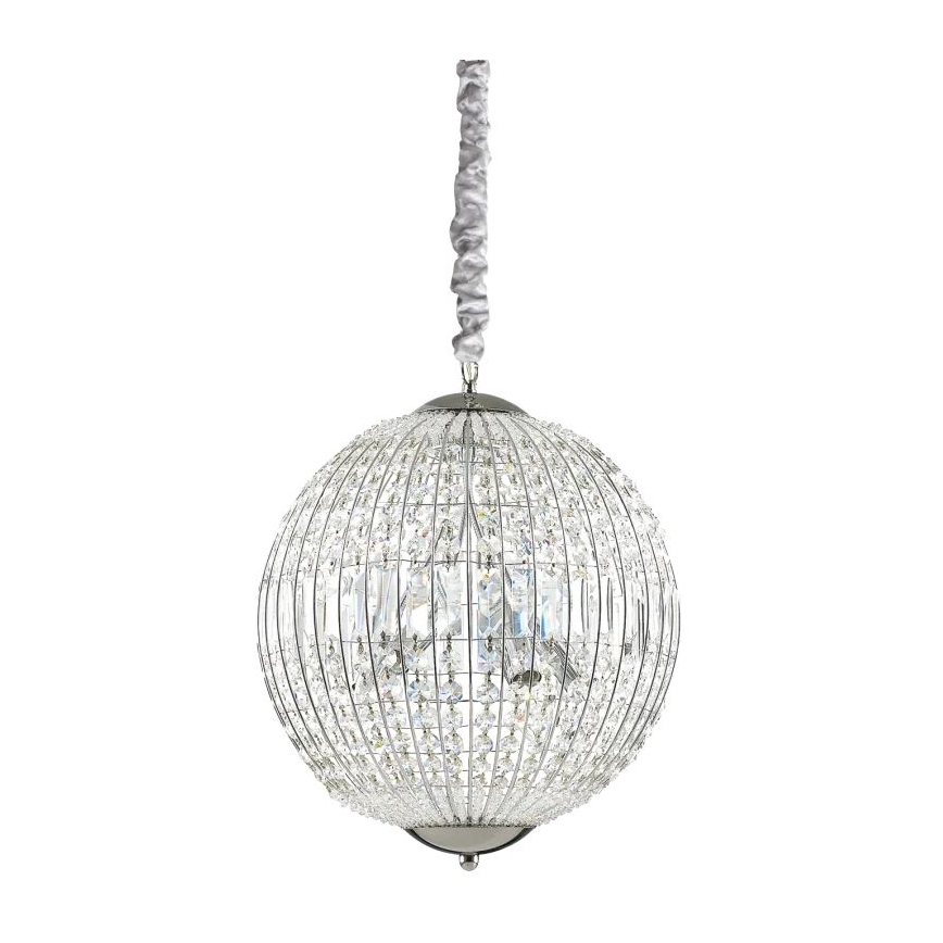 Ideal Lux - LED Kristalni luster na lancu LUXOR 6xG9/3W/230V pr. 40 cm prozirna