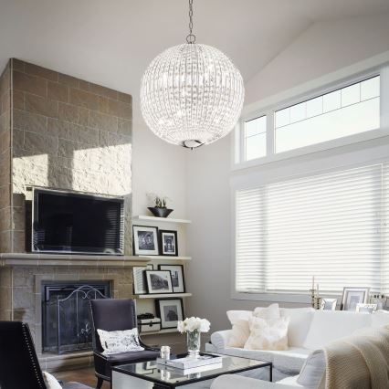 Ideal Lux - LED Kristalni luster na lancu LUXOR 6xG9/3W/230V pr. 40 cm prozirna