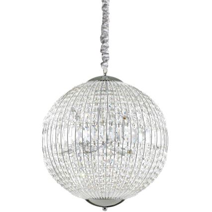 Ideal Lux - LED kristalni luster na lancu LUXOR 8xG9/3W/230V prečnik 50 cm, proziran