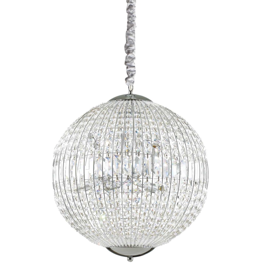 Ideal Lux - LED kristalni luster na lancu LUXOR 8xG9/3W/230V prečnik 50 cm, proziran