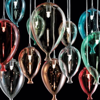 Ideal Lux - LED luster na sajli CLOWN 12xG9/3W/230V pr. 60 cm šarena