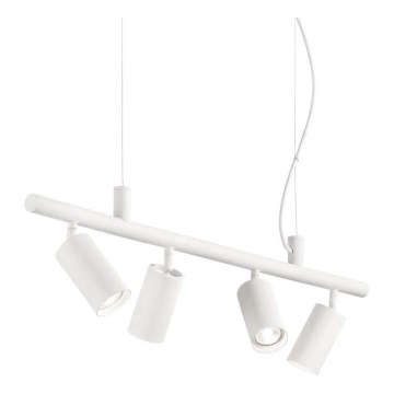 Ideal Lux - LED luster na sajli DYNAMITE 4xGU10/7W/230V CRI 90 bela