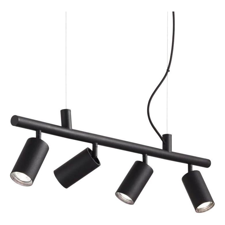 Ideal Lux - LED luster na sajli DYNAMITE 4xGU10/7W/230V CRI 90 crno