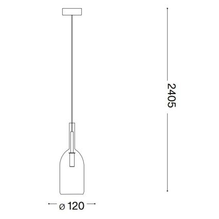 Ideal Lux - LED luster na sajli EMPIRE 1xG9/3W/230V