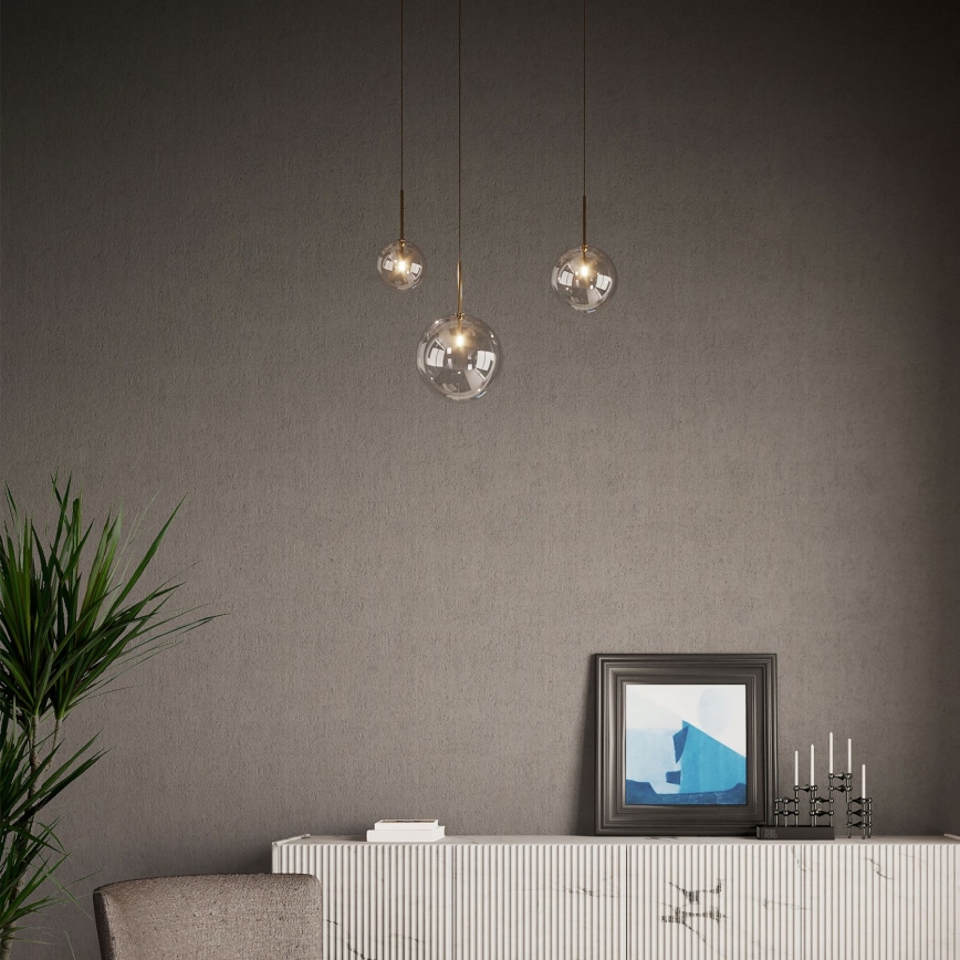 Ideal Lux - LED luster na sajli EQUINOXE 1xG4/2W/230V pr. 20 cm mesing/dimno