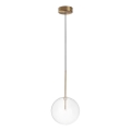 Ideal Lux - LED luster na sajli EQUINOXE 1xG4/2W/230V pr. 20 cm mesing/prozirna