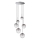 Ideal Lux - LED luster na sajli EQUINOXE 6xG4/2W/230V pr. 65 cm sjajni krom/dimno