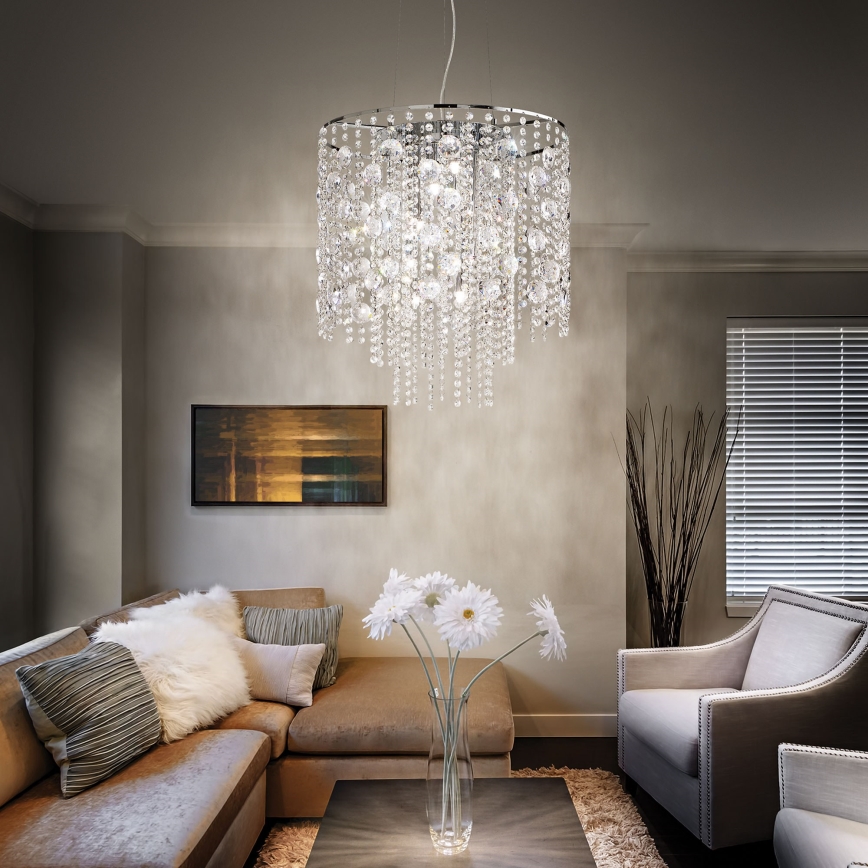 Ideal Lux - LED luster na sajli EVASIONE 10xG9/3W/230V pr. 51 cm sjajni krom