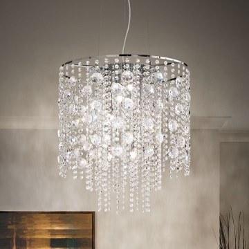 Ideal Lux - LED luster na sajli EVASIONE 10xG9/3W/230V pr. 51 cm sjajni krom