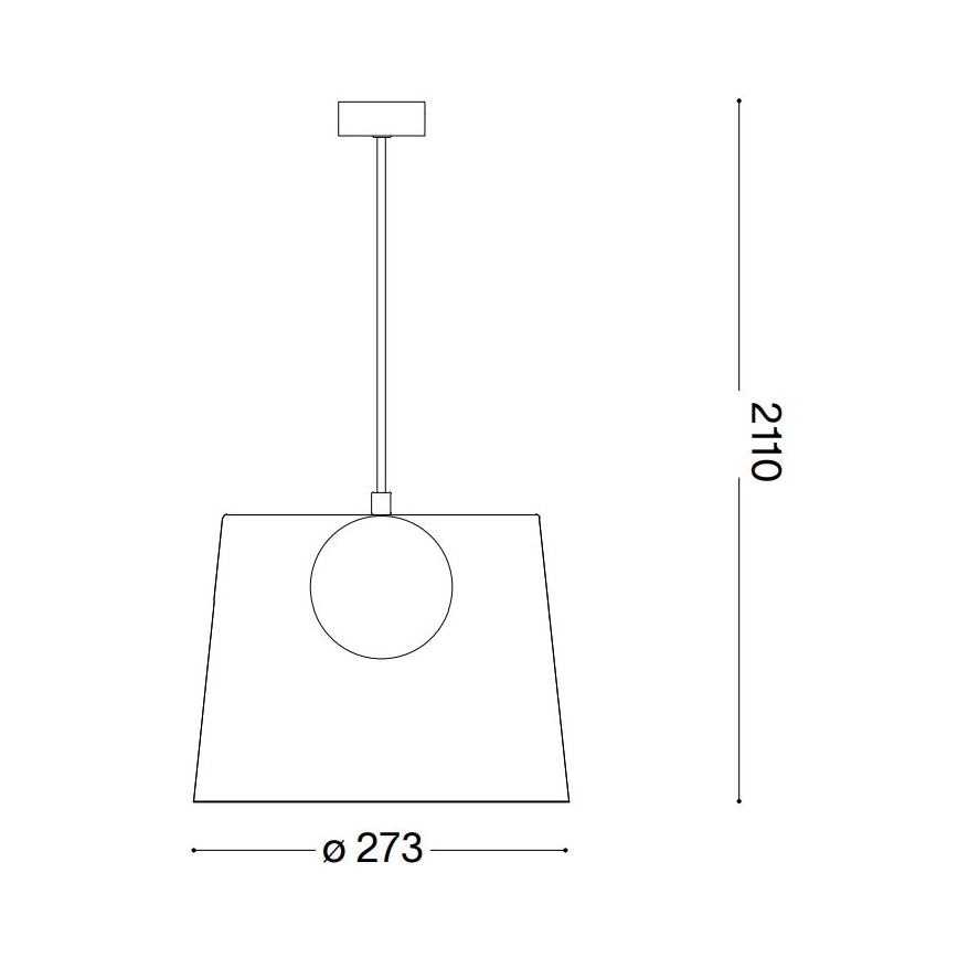 Ideal Lux - LED luster na sajli FADE 1xG9/3W/230V pr. 27,3 cm bakreno/dimno