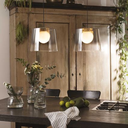 Ideal Lux - LED luster na sajli FADE 1xG9/3W/230V pr. 27,3 cm zlatna/dimno
