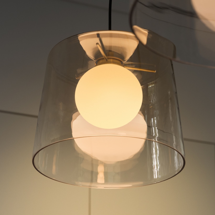 Ideal Lux - LED luster na sajli FADE 1xG9/3W/230V pr. 27,3 cm zlatna/dimno