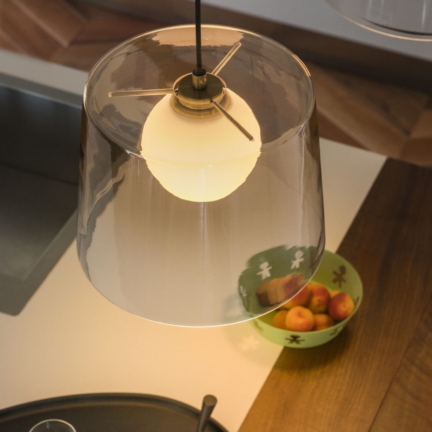 Ideal Lux - LED luster na sajli FADE 1xG9/3W/230V pr. 27,3 cm zlatna/dimno