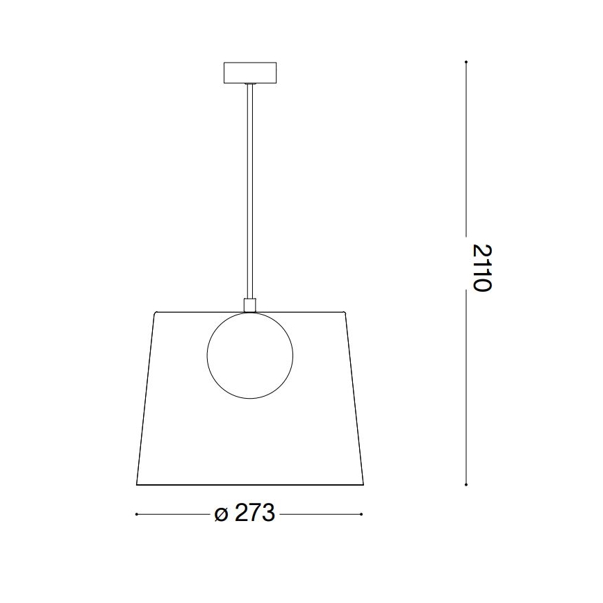 Ideal Lux - LED luster na sajli FADE 1xG9/3W/230V pr. 27,3 cm zlatna/dimno