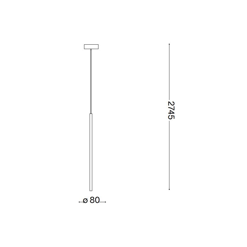 Ideal Lux - LED luster na sajli FILO LED/3,5W/230V 2700K CRI 90 bela