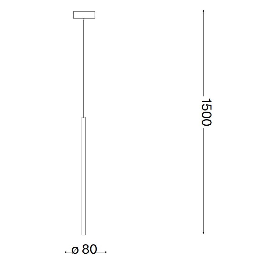 Ideal Lux - LED luster na sajli FILO LED/3,5W/230V mesing