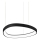 Ideal Lux - LED luster na sajli GEMINI LED/38W/230V pr. 42,5 cm CRI 90 crno