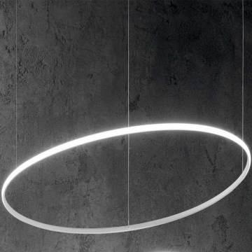 Ideal Lux - LED luster na sajli HULAHOOP LED/28W/230V 3000K pr. 61 cm CRI 90 bela