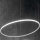 Ideal Lux - LED luster na sajli HULAHOOP LED/28W/230V 3000K pr. 61 cm CRI 90 bela