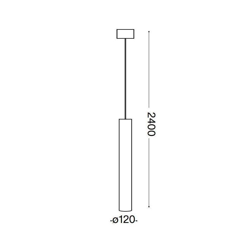Ideal Lux - LED luster na sajli LOOK 1xGU10/10W/230V crno