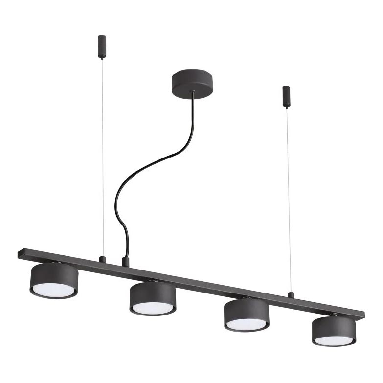 Ideal Lux - LED luster na sajli MINOR 4xGX53/9W/230V 75,5 cm crno