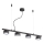 Ideal Lux - LED luster na sajli MINOR 4xGX53/9W/230V 75,5 cm crno