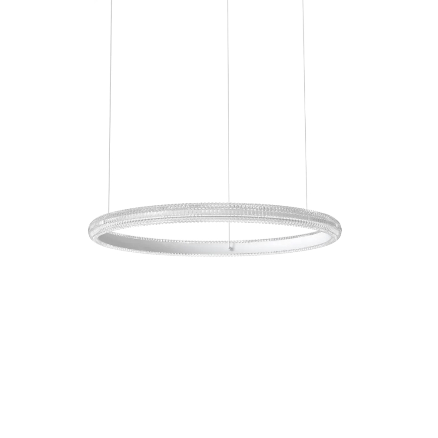 Ideal Lux - LED luster na sajli MIRACLE LED/37W/230V pr. 60 cm CRI 90 mat krom