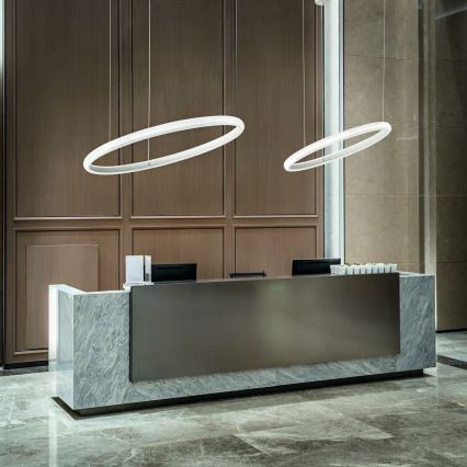 Ideal Lux - LED luster na sajli MIRACLE LED/37W/230V pr. 60 cm CRI 90 mat krom