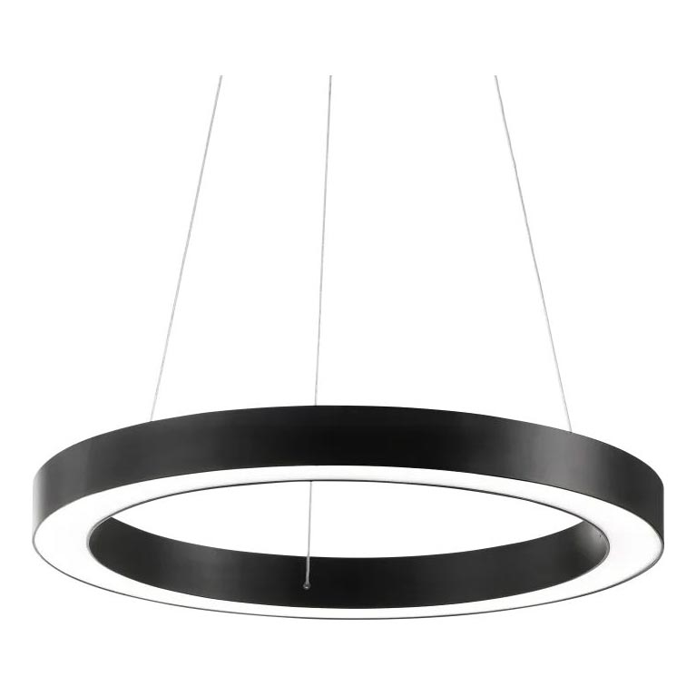 Ideal Lux - LED luster na sajli ORACLE LED/33W/230V 3000K pr. 60 cm CRI 90 crno