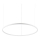 Ideal Lux - LED luster na sajli ORACLE LED/55W/230V 3000K pr. 90 cm bela