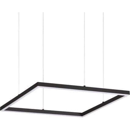 Ideal Lux - LED luster na sajli ORACLE SLIM LED/33W/230V 3000K 50x50 cm crno