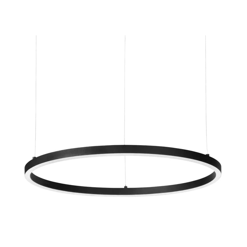Ideal Lux - LED Prigušivi luster na sajli ORACLE SLIM LED/39W/230V 3000K pr. 70 cm crno