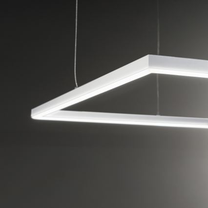 Ideal Lux - LED luster na sajli ORACLE SLIM LED/41W/230V 3000K 70x70 cm bela