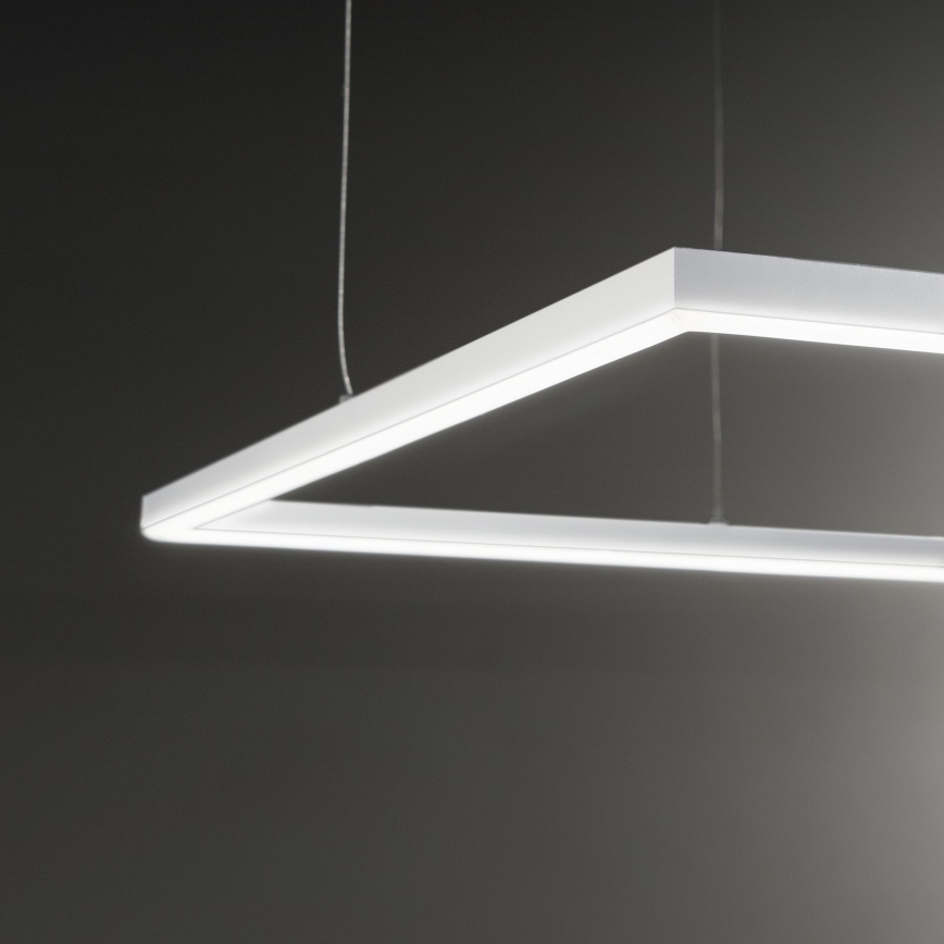 Ideal Lux - LED luster na sajli ORACLE SLIM LED/41W/230V 3000K 70x70 cm bela
