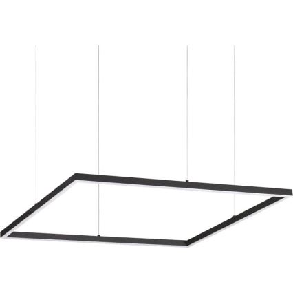 Ideal Lux - LED luster na sajli ORACLE SLIM LED/41W/230V 3000K 70x70 cm crno