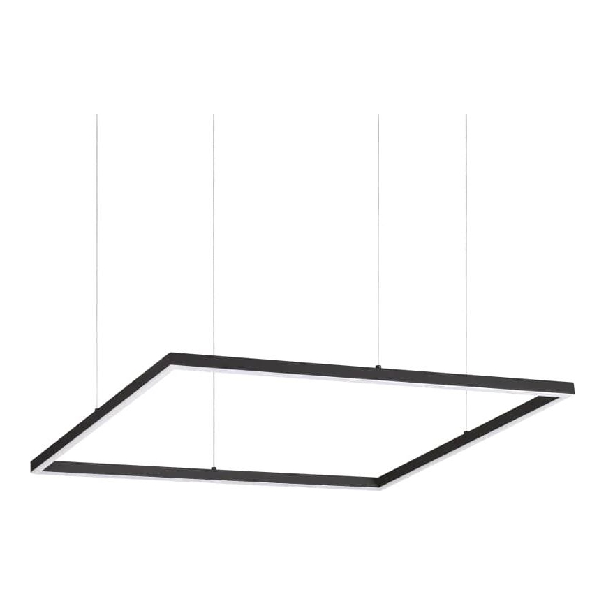 Ideal Lux - LED luster na sajli ORACLE SLIM LED/41W/230V 3000K 70x70 cm crno
