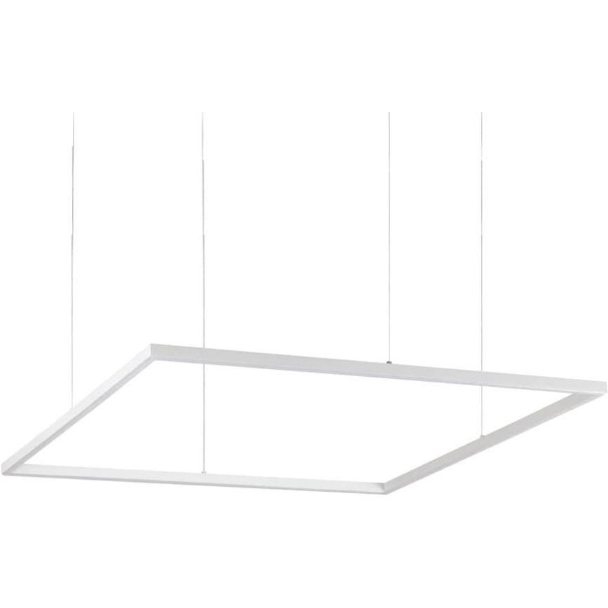 Ideal Lux - LED luster na sajli ORACLE SLIM LED/53W/230V 3000K 90x90 cm bela