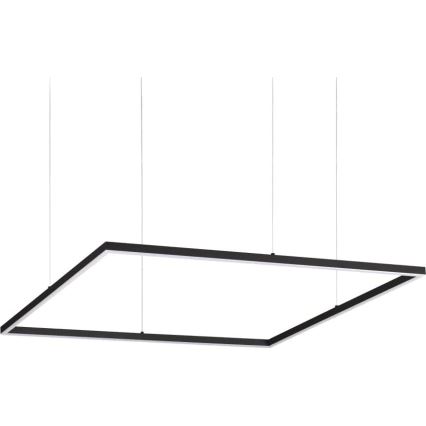 Ideal Lux - LED luster na sajli ORACLE SLIM LED/53W/230V 3000K 90x90 cm crno